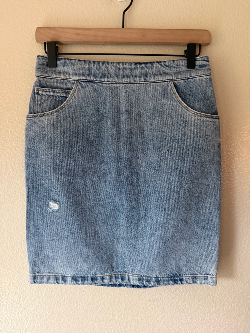 IRO Jeans Classic Light Blue Denim Pencil Skirt